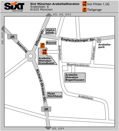 Sixt Autovermietung Munich Westin Gr Arabellapark