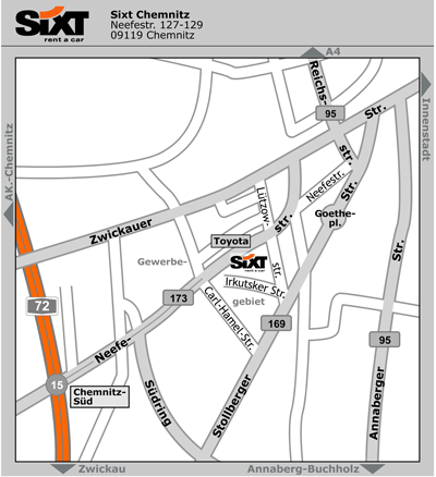 Sixt Autovermietung Chemnitz