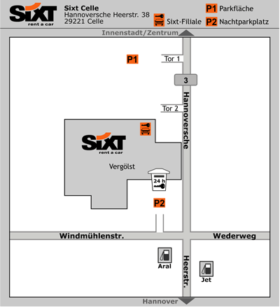 Sixt Autovermietung Celle