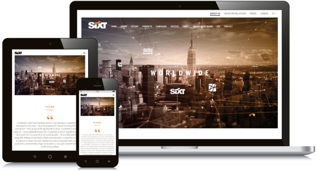 About Sixt Website