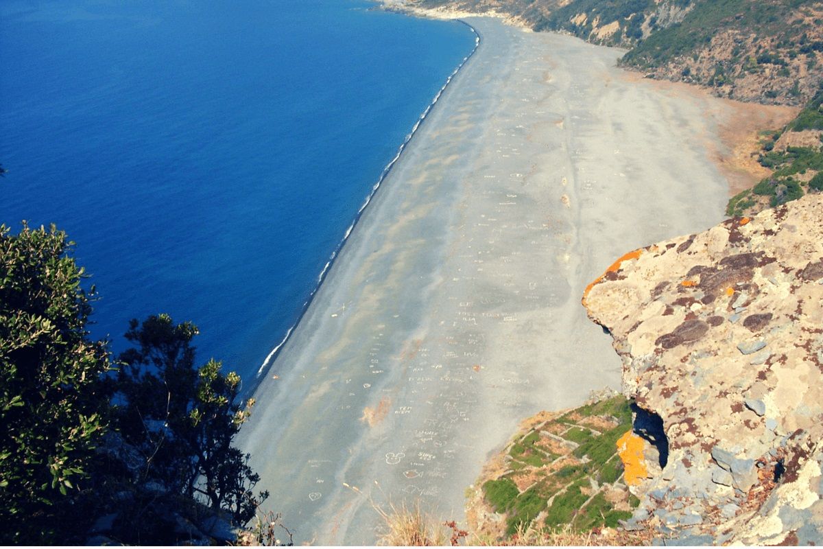 Beach in Nonza