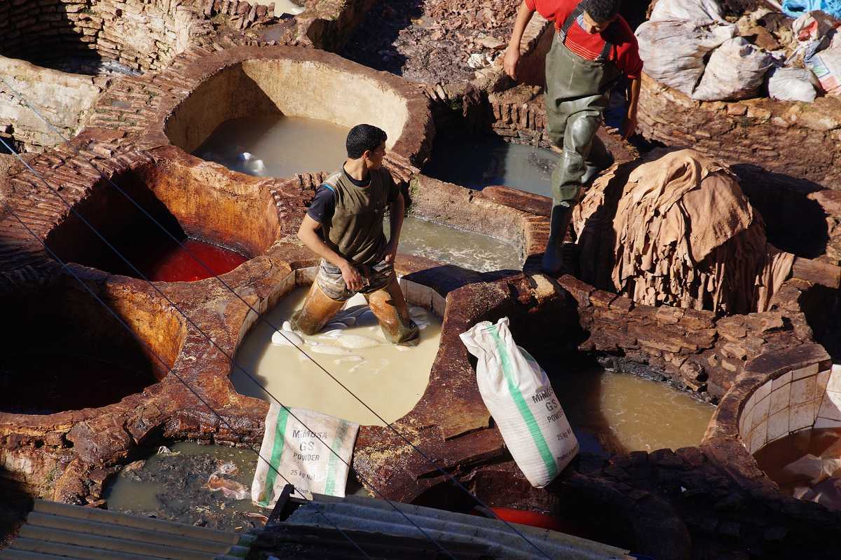 Tanneries in Fez