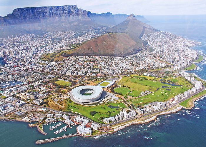 View of Cape Town from above