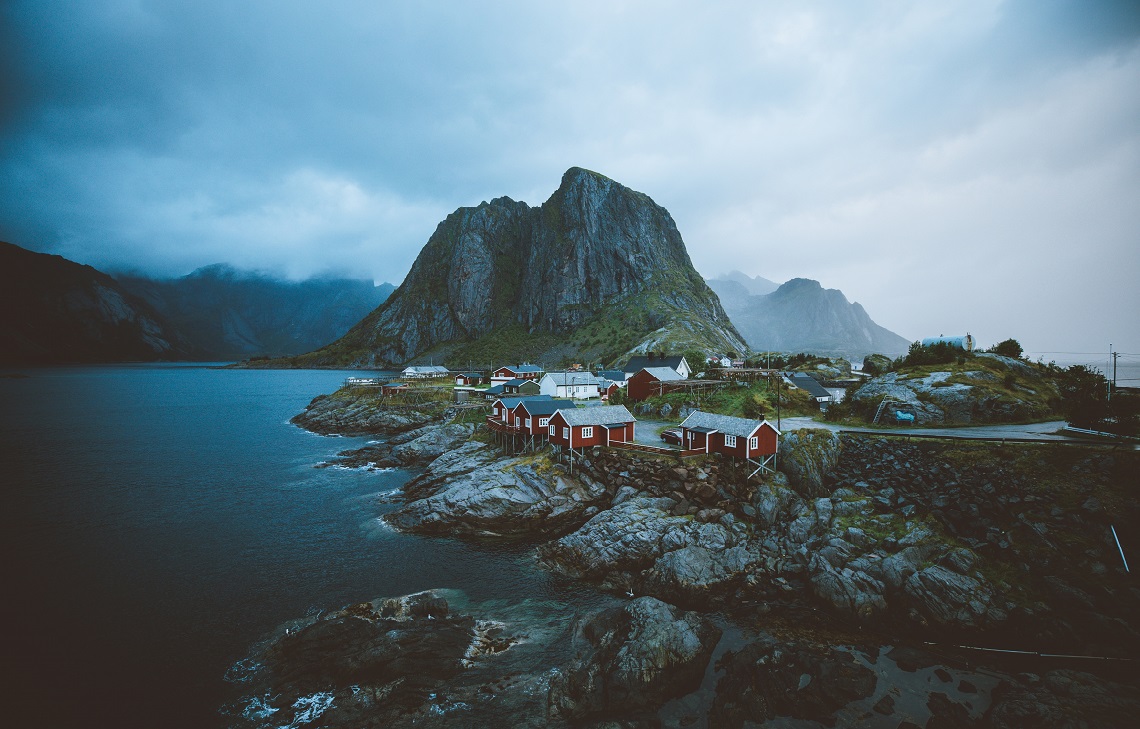 A fishing village near Reine