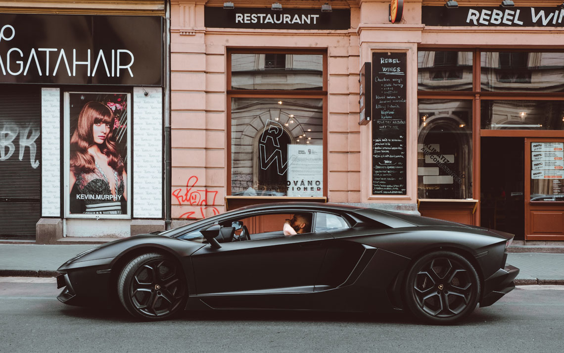 Lamborghini on the street