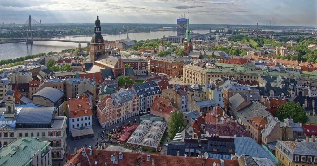 City view of Riga in Latvia